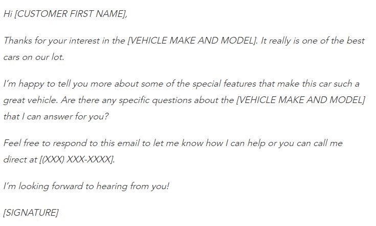 The Four Types Of Automotive Sales And Marketing Emails